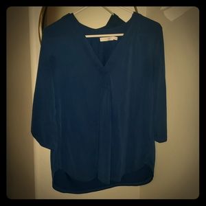 Super soft royal blue blouse